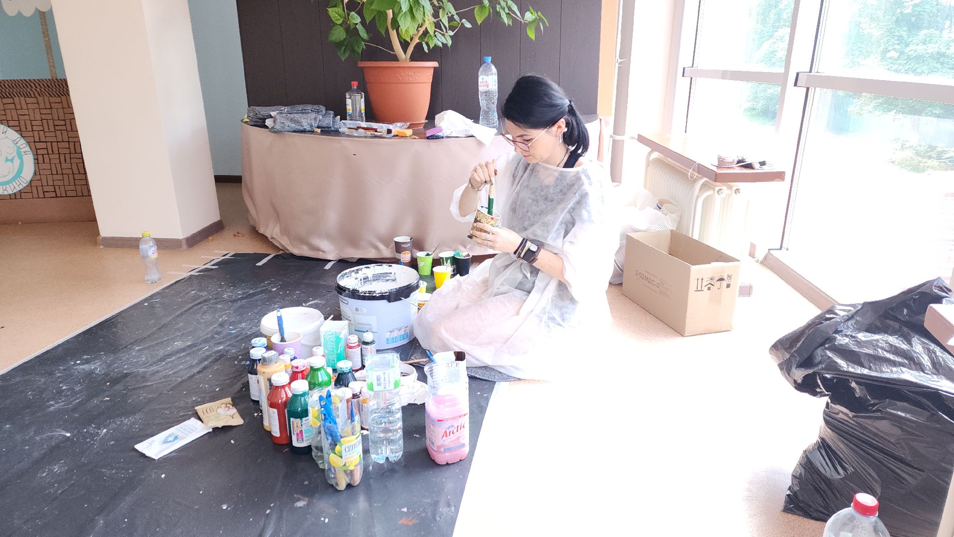 пушкино, больница, роспись, студенты, дети и родители, перинатальный центр, мультфильмы,