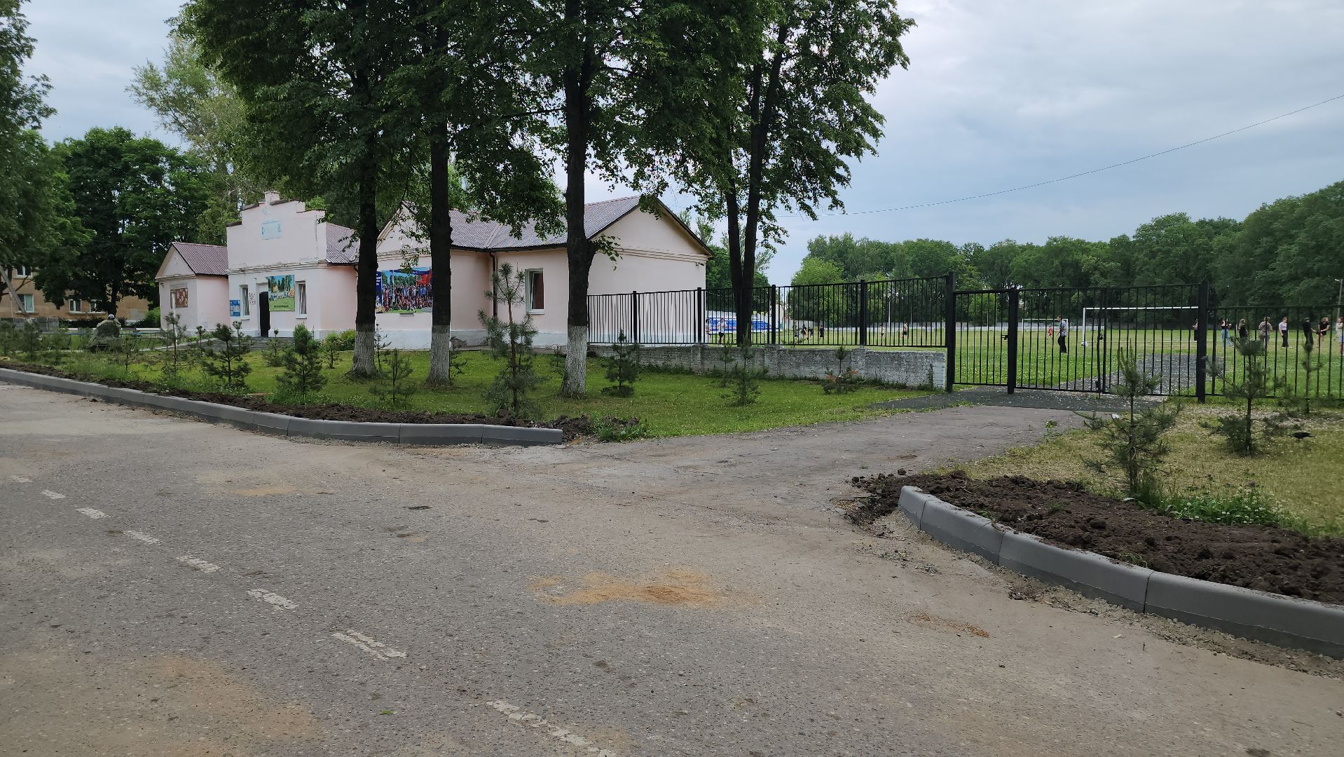 кашира, ожерелье, улица советская, ремонт дороги, бортовой камень, бордюры, парк дубовая роща,