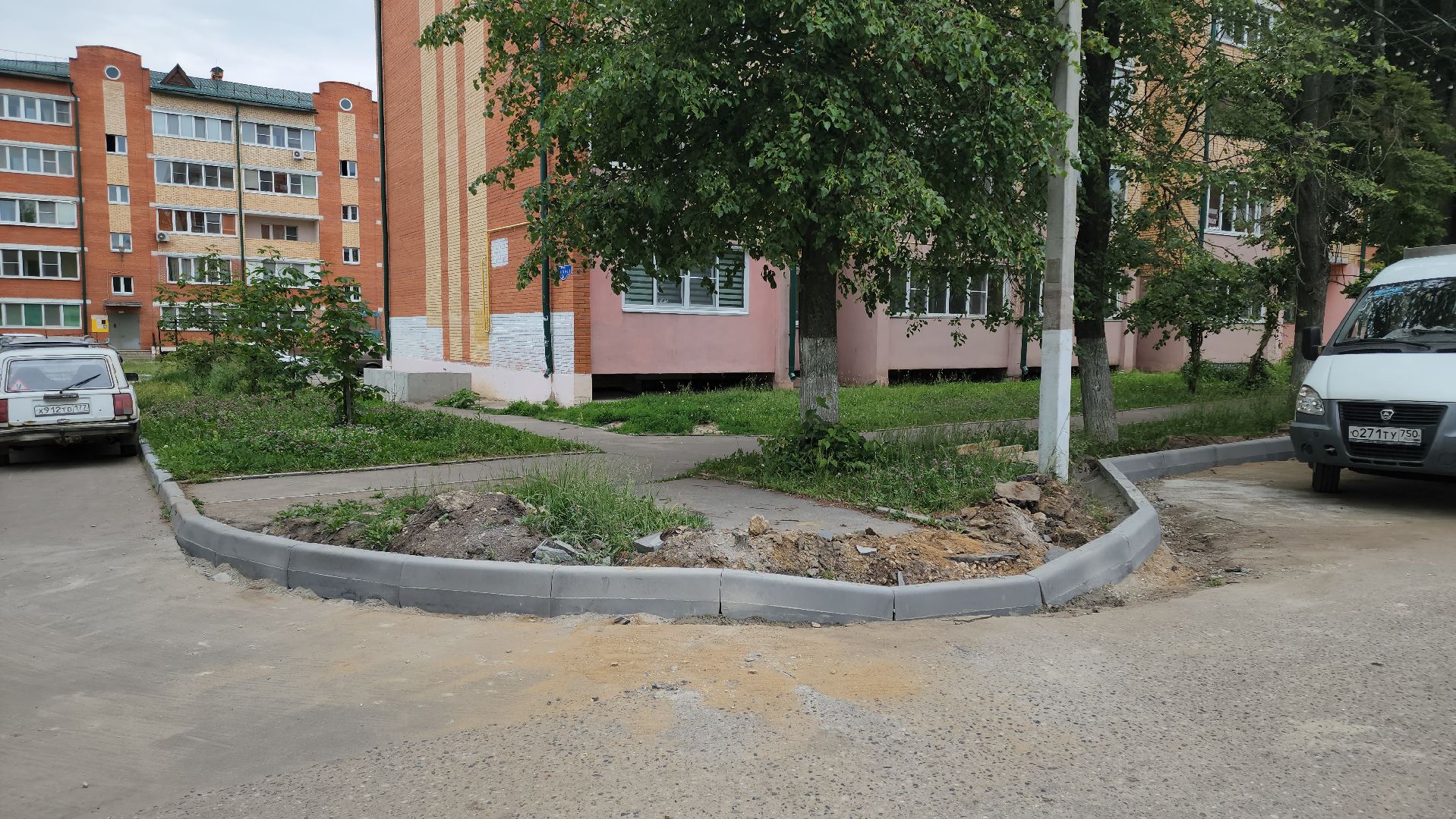 кашира, ожерелье, улица советская, ремонт дороги, бортовой камень, бордюры, парк дубовая роща,