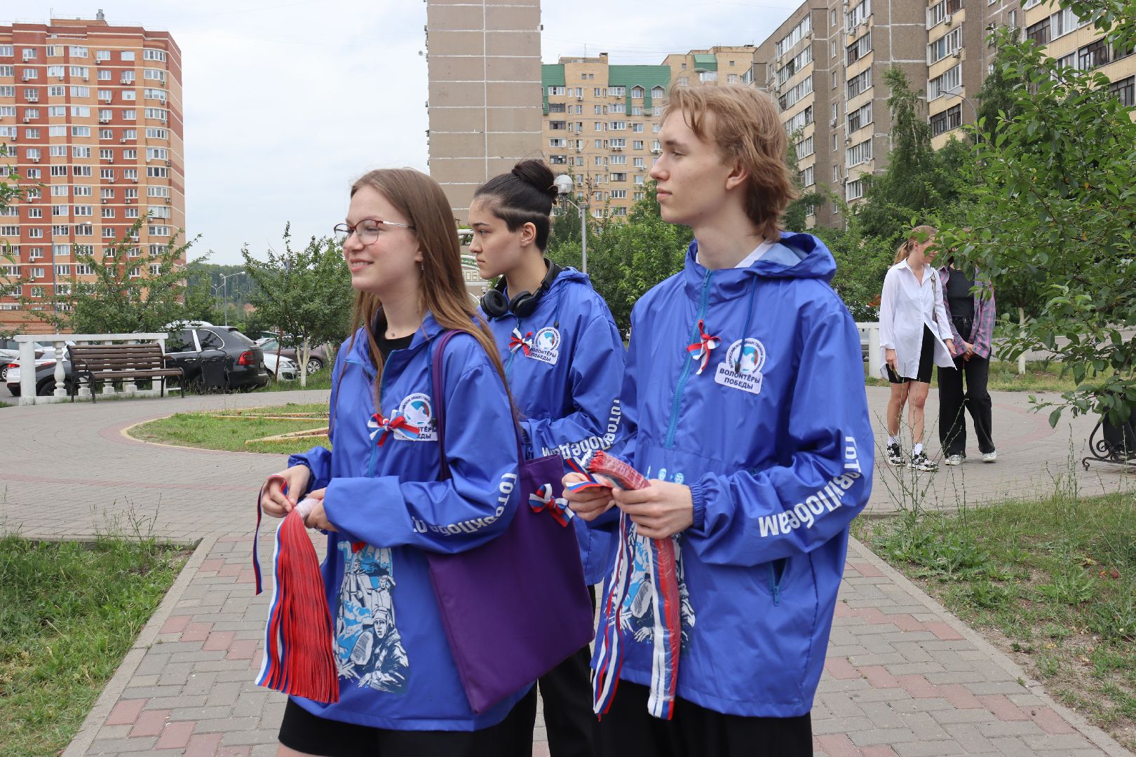 день россии, триколор, волонтеры победы,