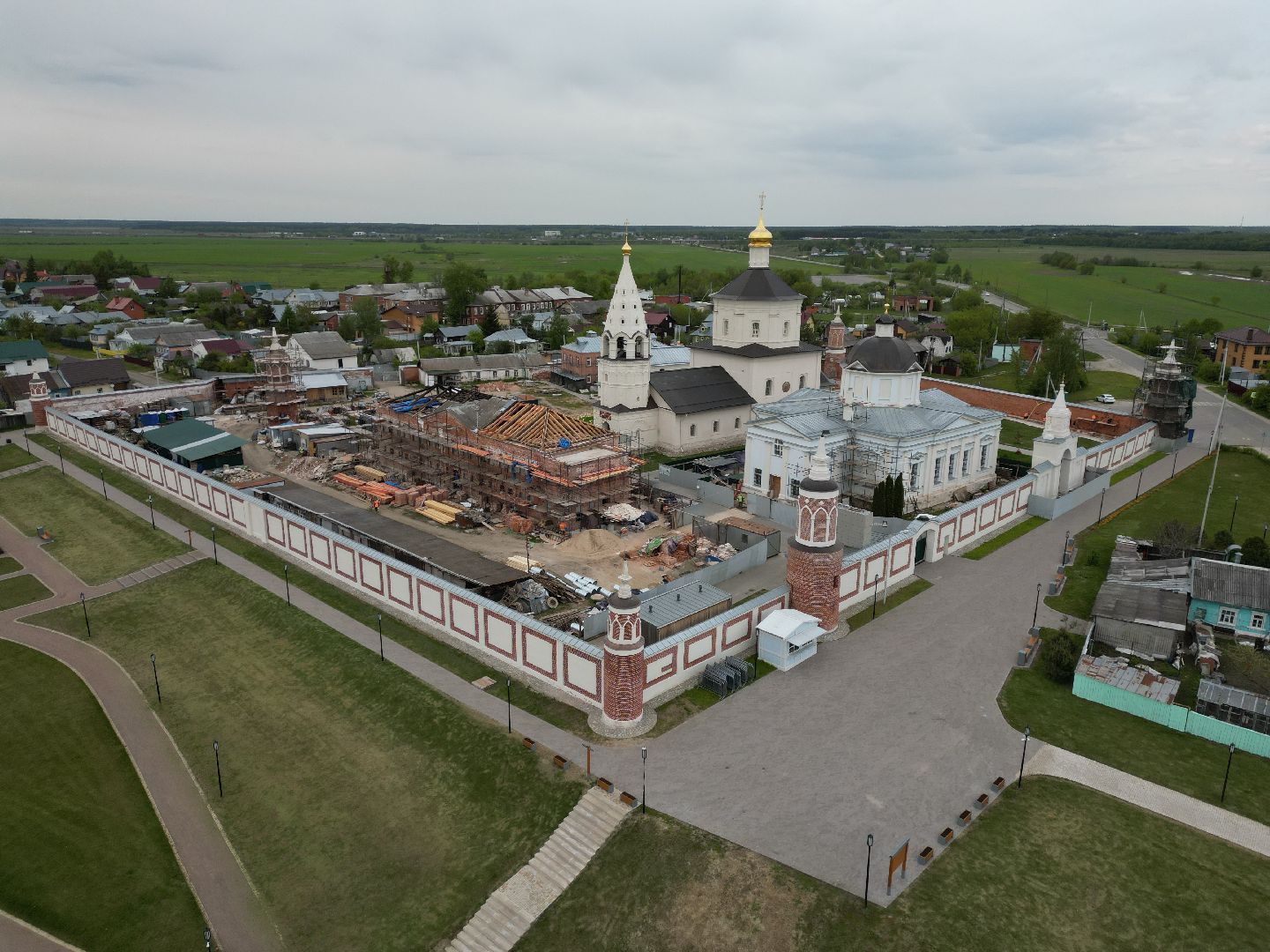 видео с коптера, монастырь, ногинск,