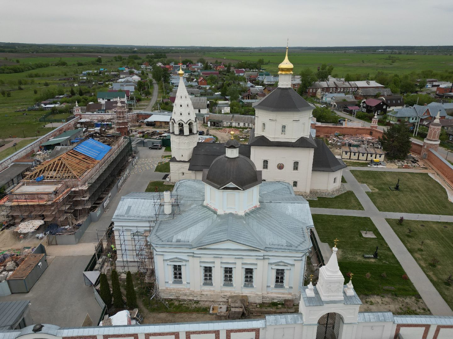 видео с коптера, монастырь, ногинск,