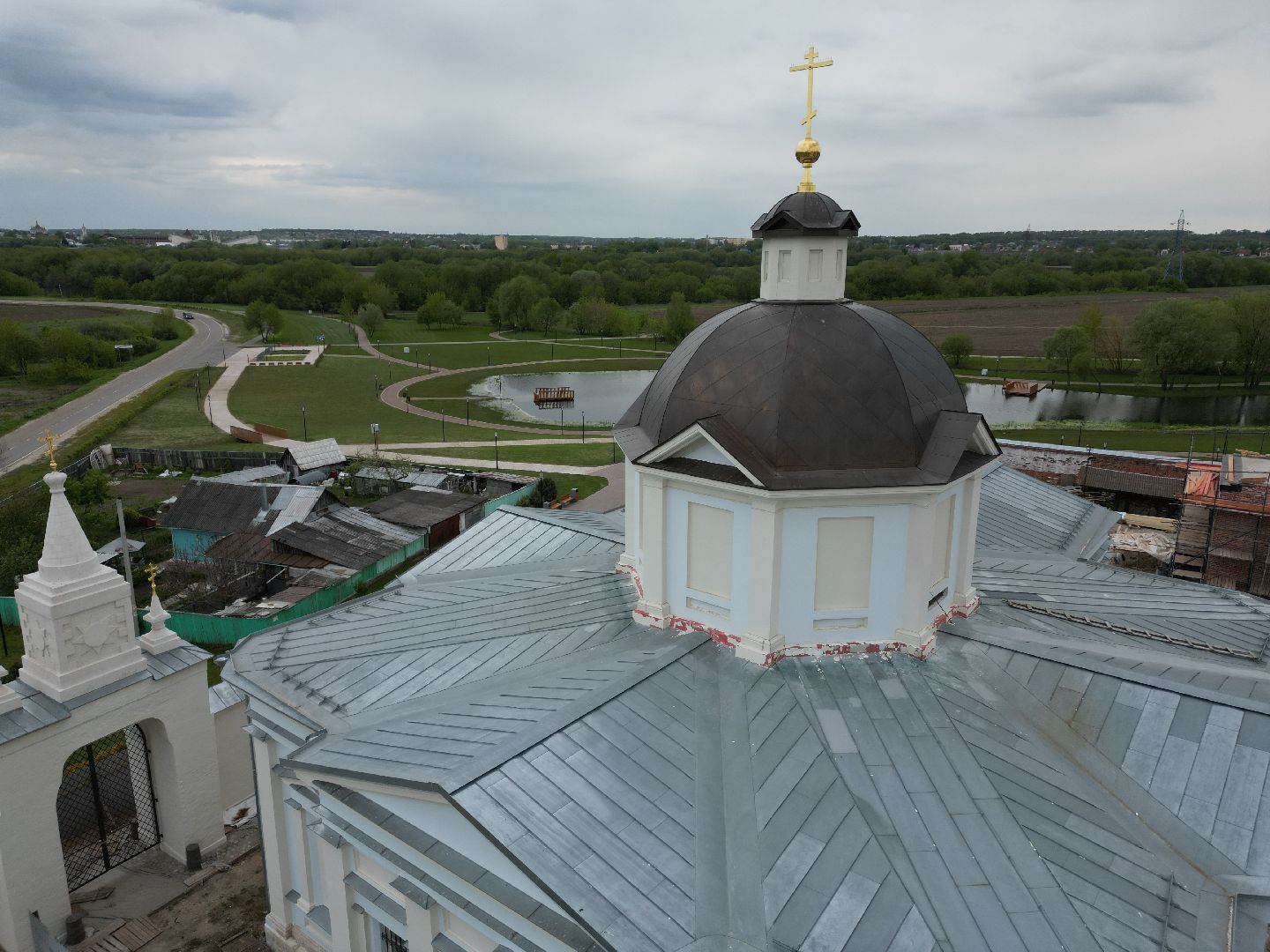 видео с коптера, монастырь, ногинск,