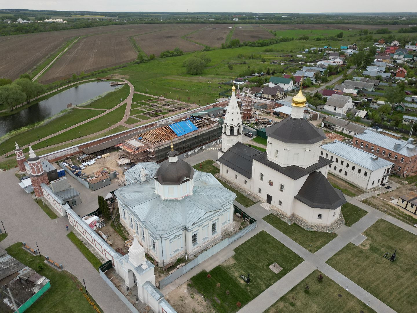 видео с коптера, монастырь, ногинск,