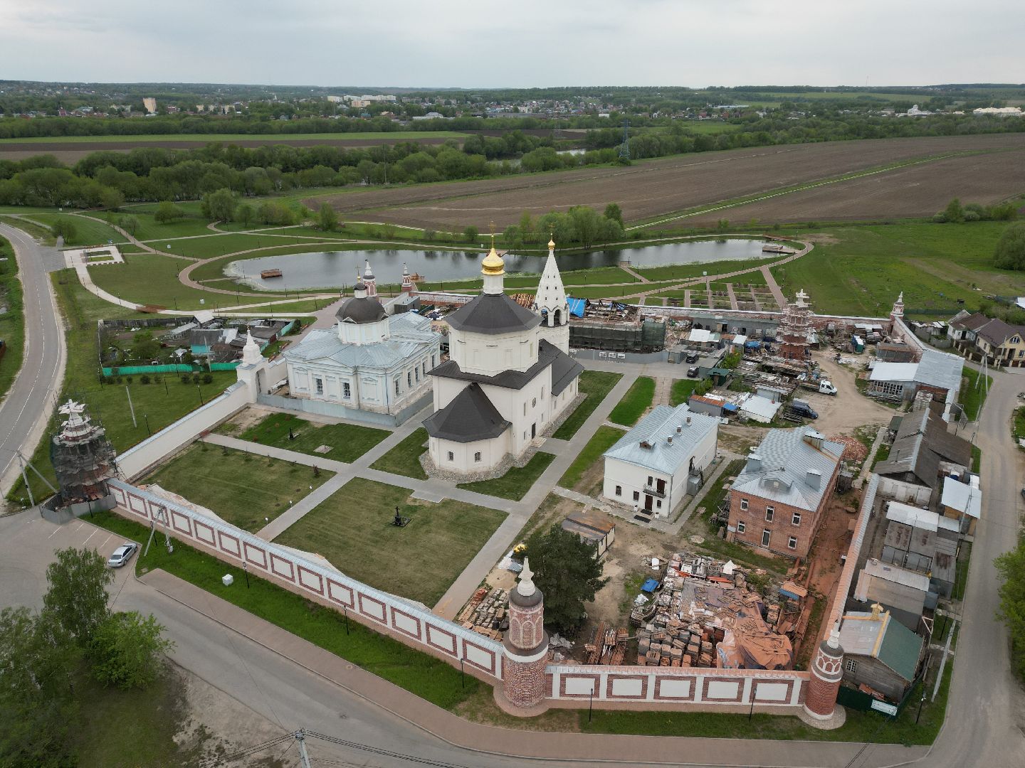 видео с коптера, монастырь, ногинск,