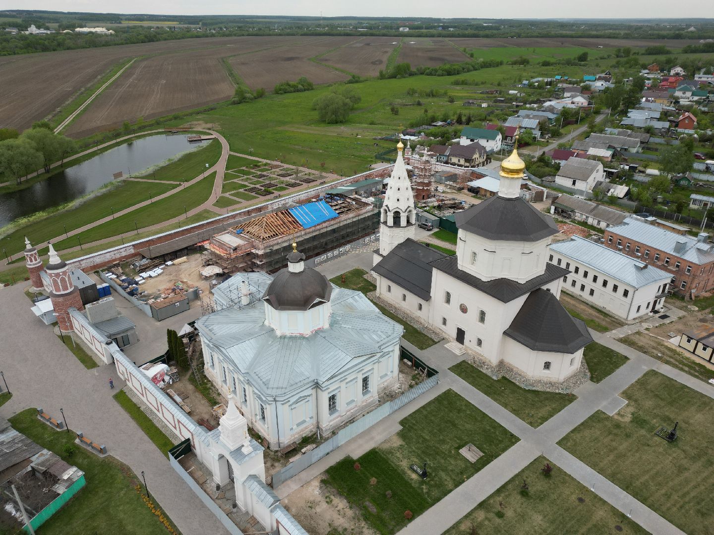 видео с коптера, монастырь, ногинск,