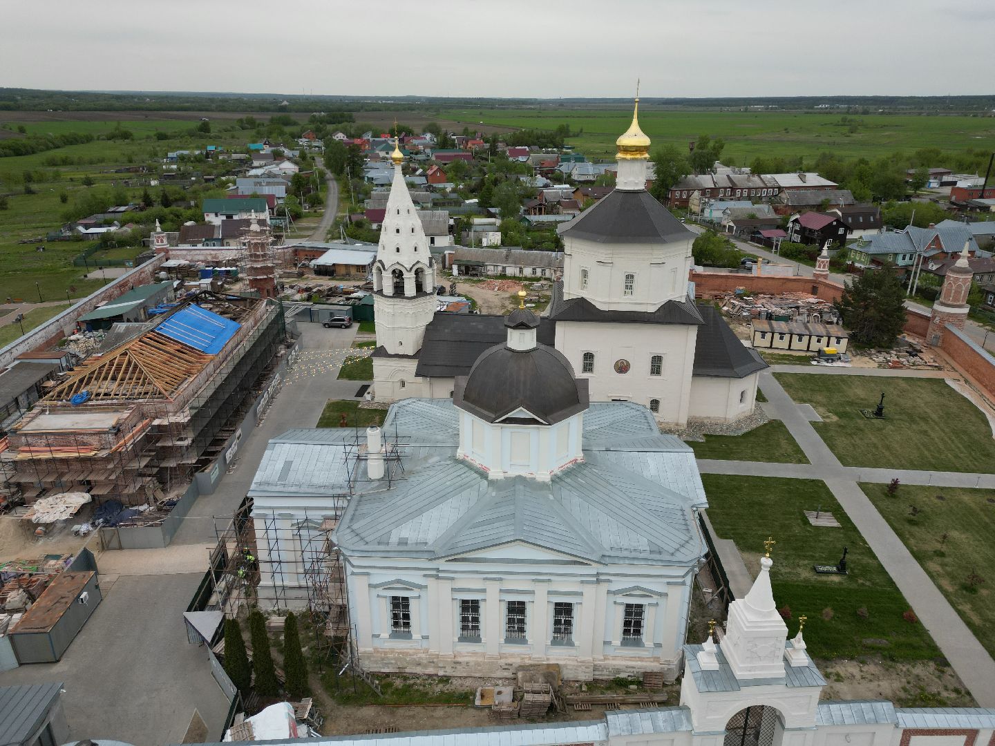 видео с коптера, монастырь, ногинск,