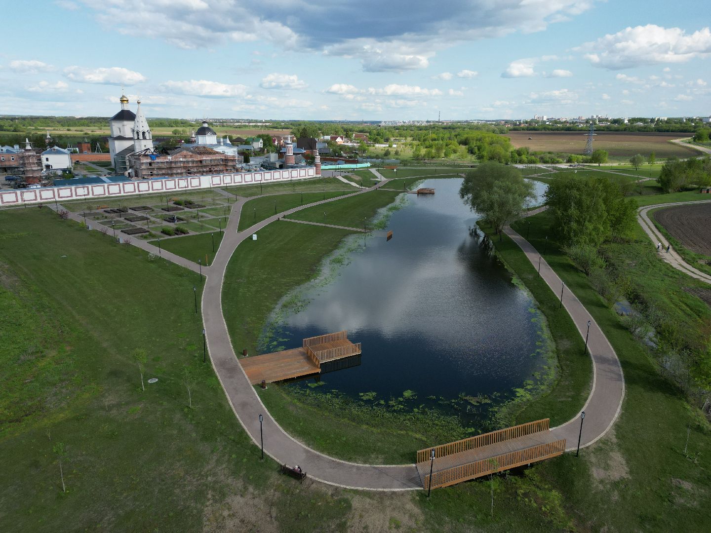 видео с коптера, коломна, монастырь,