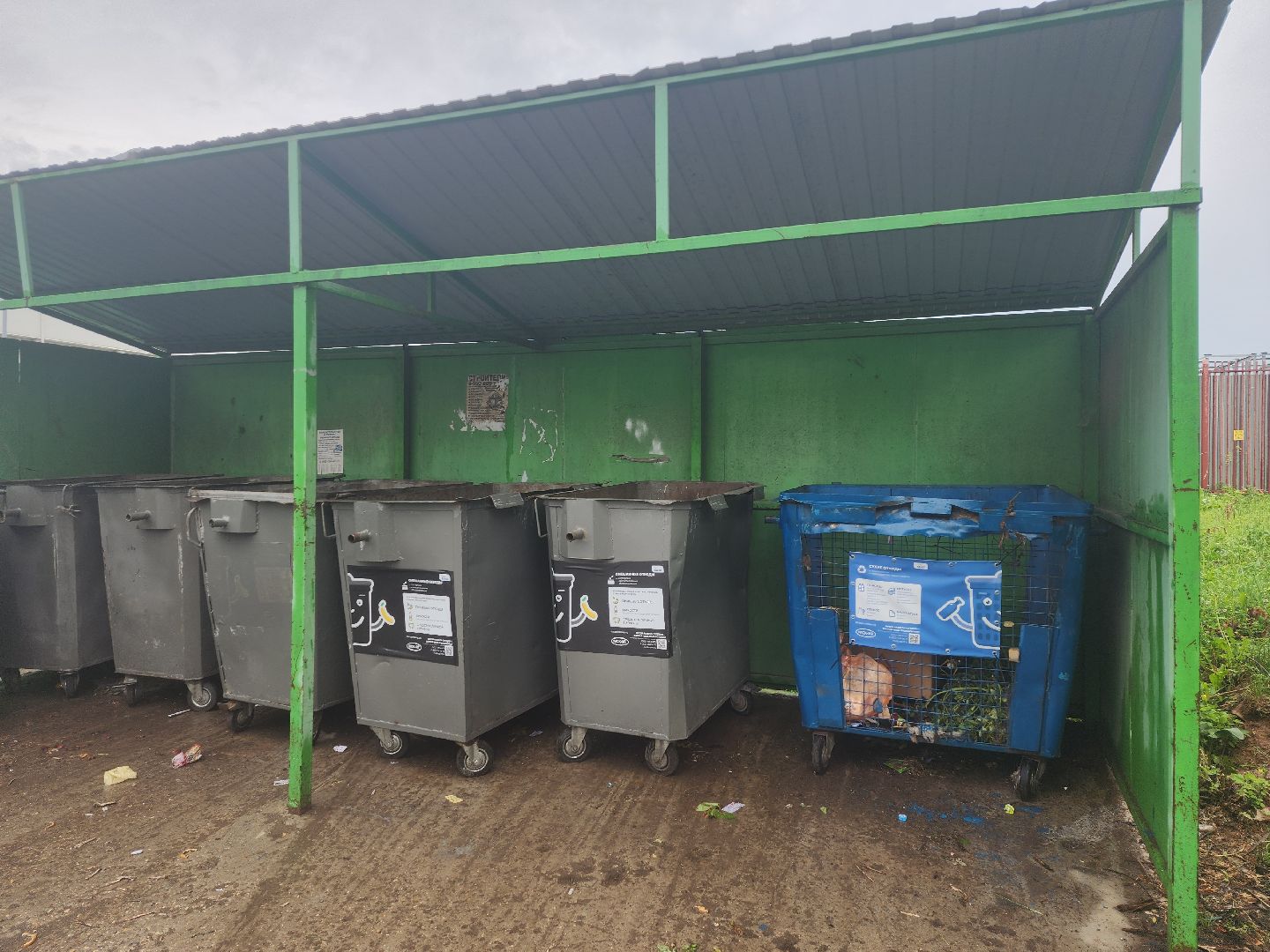 серпухов, подмосковье, контейнерная площадка,