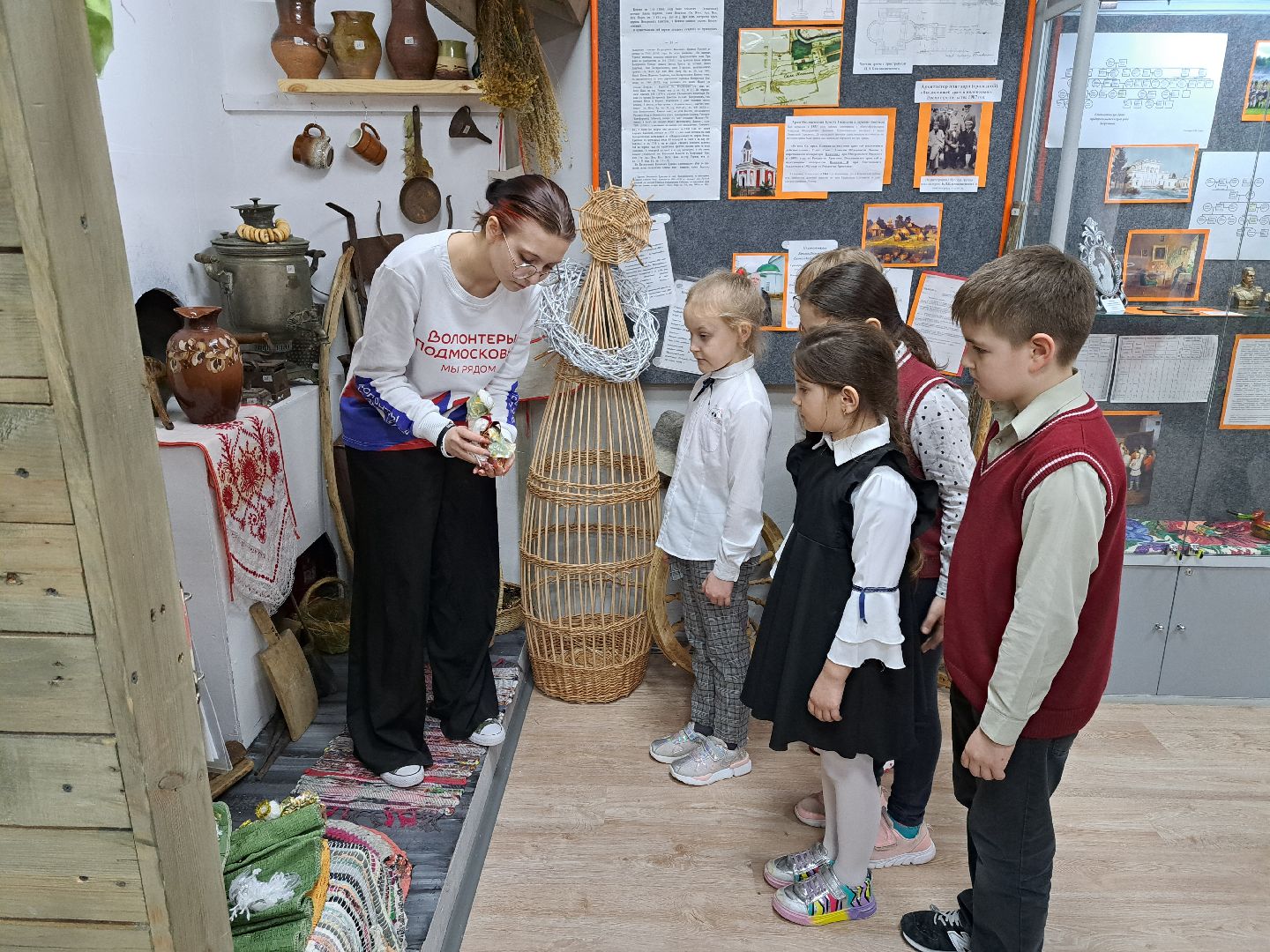 Школьный музей, Кожино, школа, экспонаты, усадьба Морозова