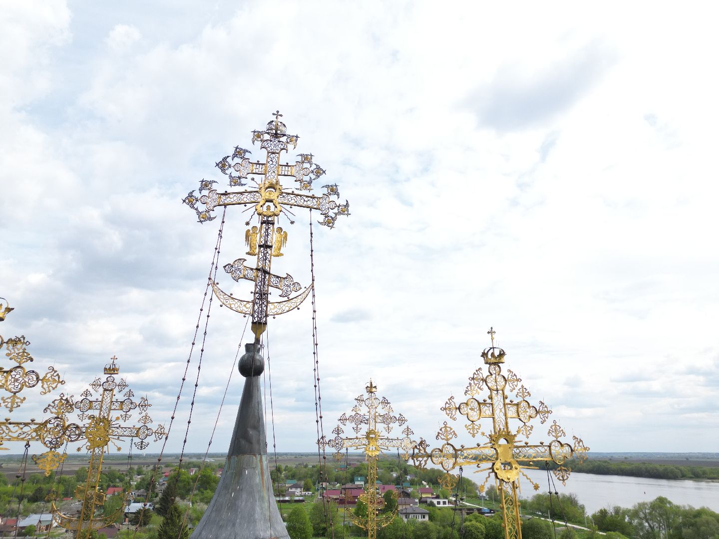 видео с коптера, храм, троицкий,
