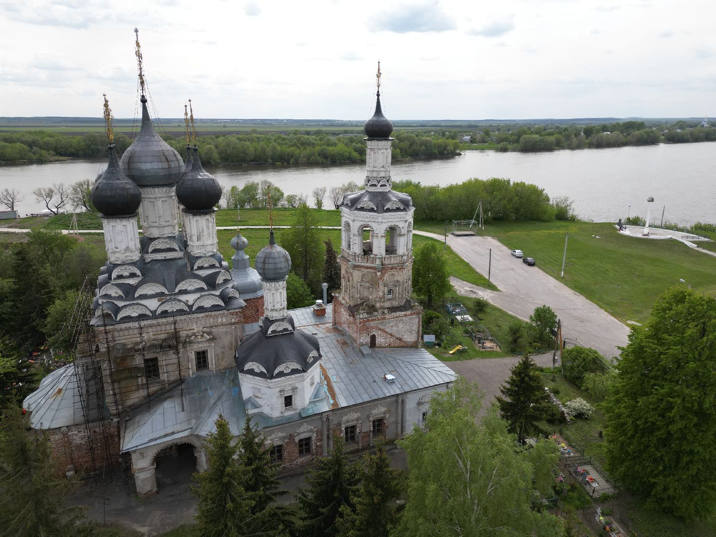 видео с коптера, храм, троицкий,