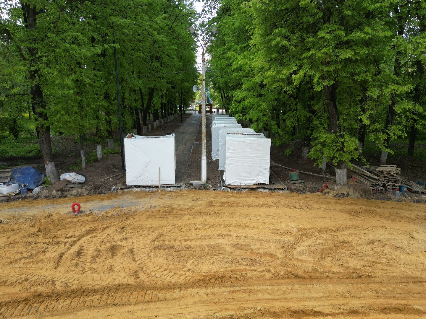 видео с коптера, коломна, парк,