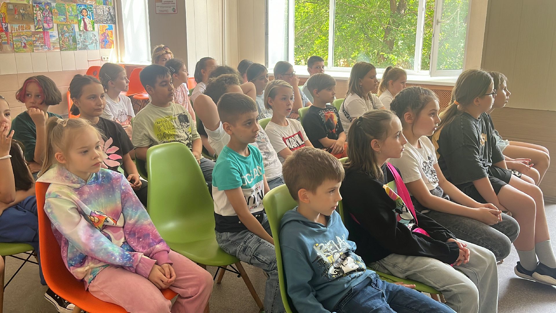 дети, детский лагерь, олимпиада, урок, библиотека,