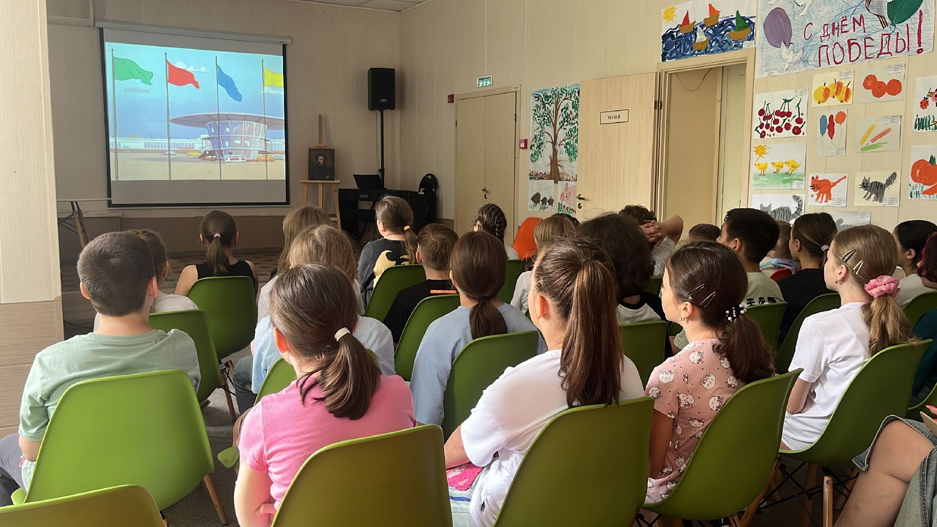 дети, детский лагерь, олимпиада, урок, библиотека,