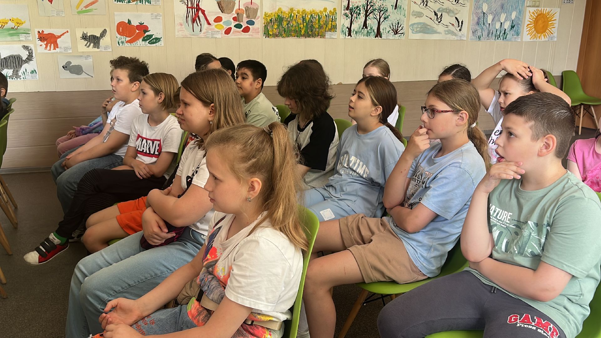 дети, детский лагерь, олимпиада, урок, библиотека,