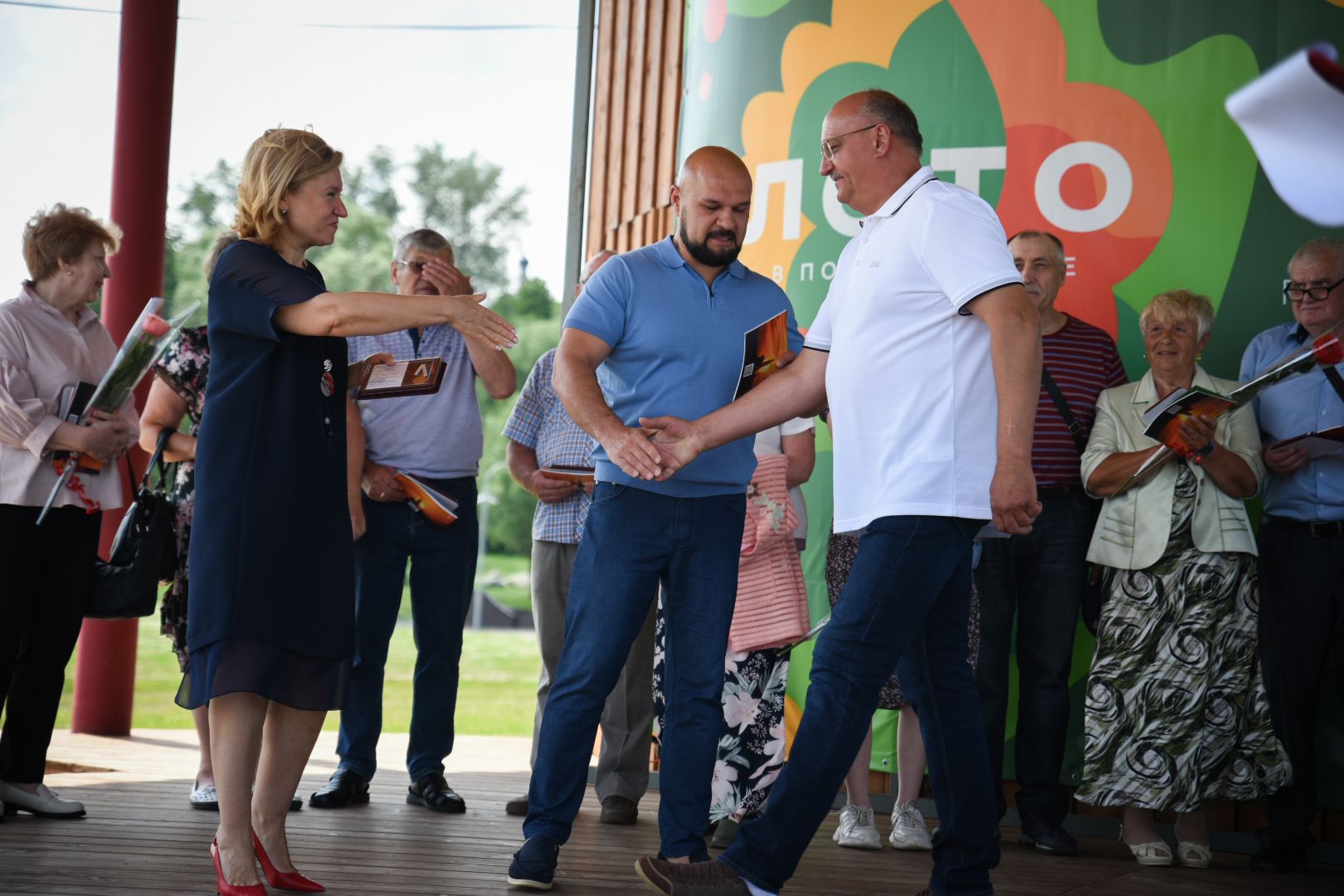 Бронницы, парк бронницкий луг, День России, БАМ, Вручение медалей, Праздник,