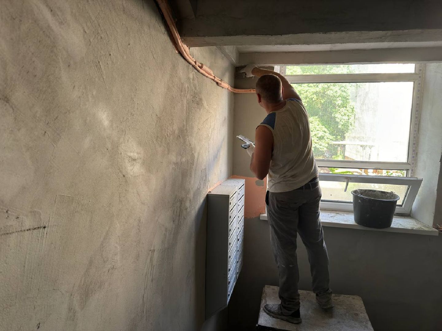 капитальный ремонт, штукатурка, подьезды,