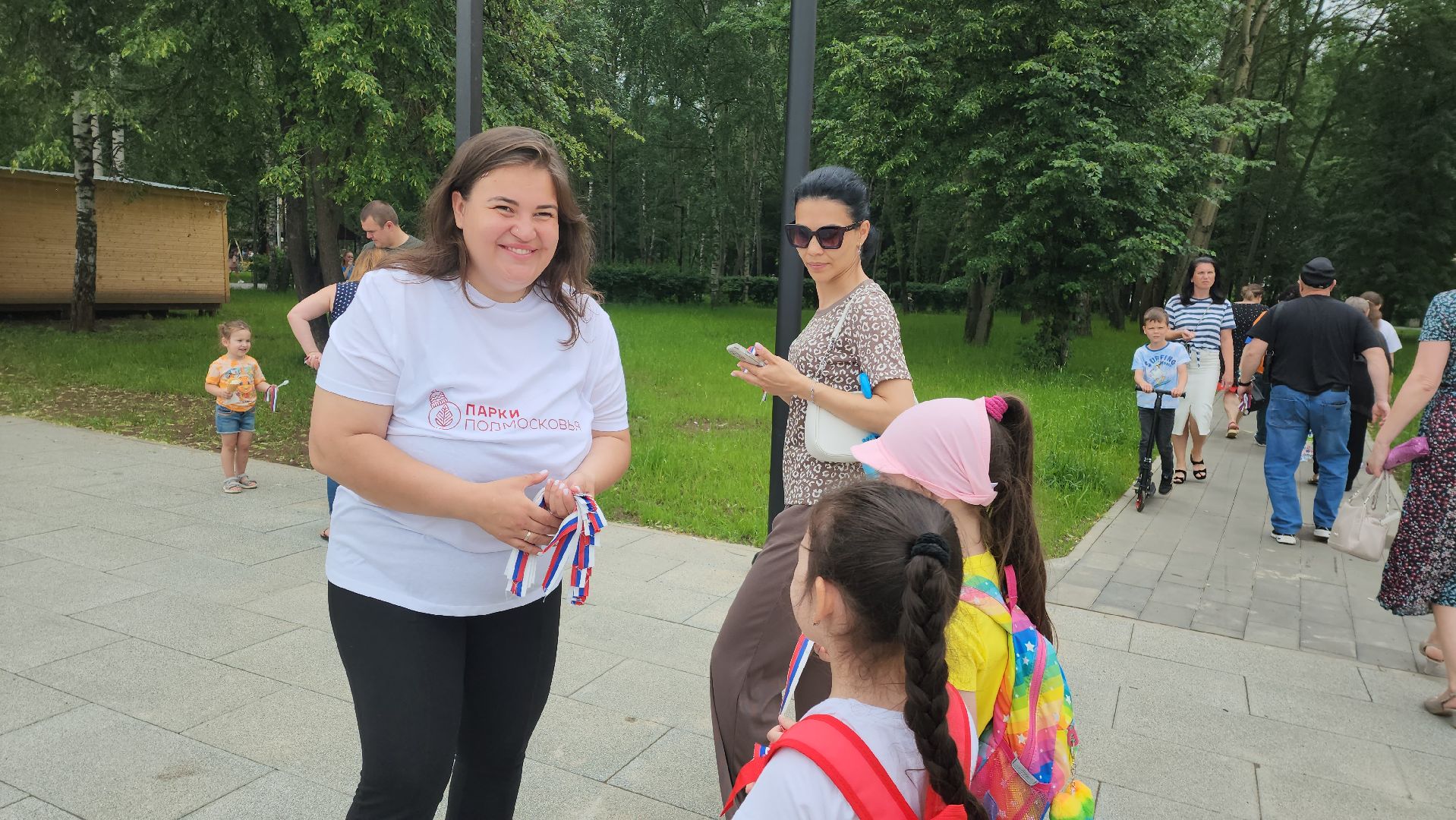 День России, Ленточка, Триколор, Долгопрудный, праздник, патриотизм,