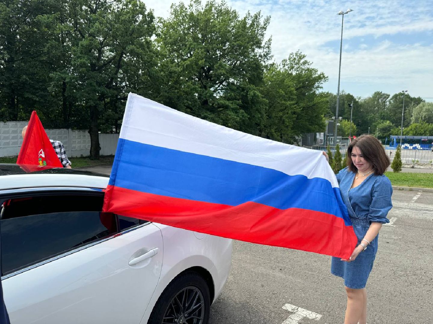 автопробег, День России, Акция, Ленинский городской округ, стадион Металлург,