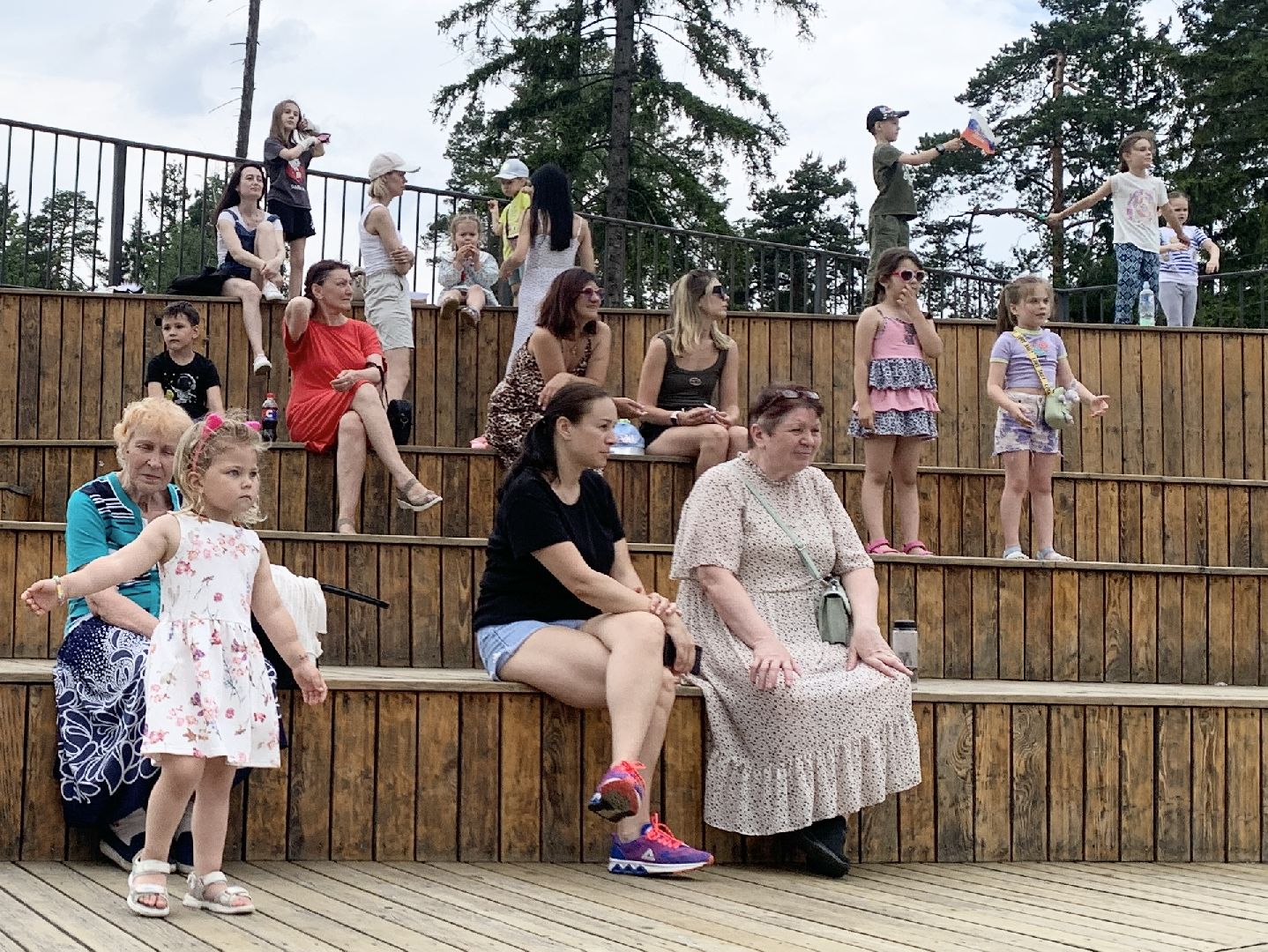 Балашиха, Подмосковье, День России, Парки, Танцевальный флешмоб,