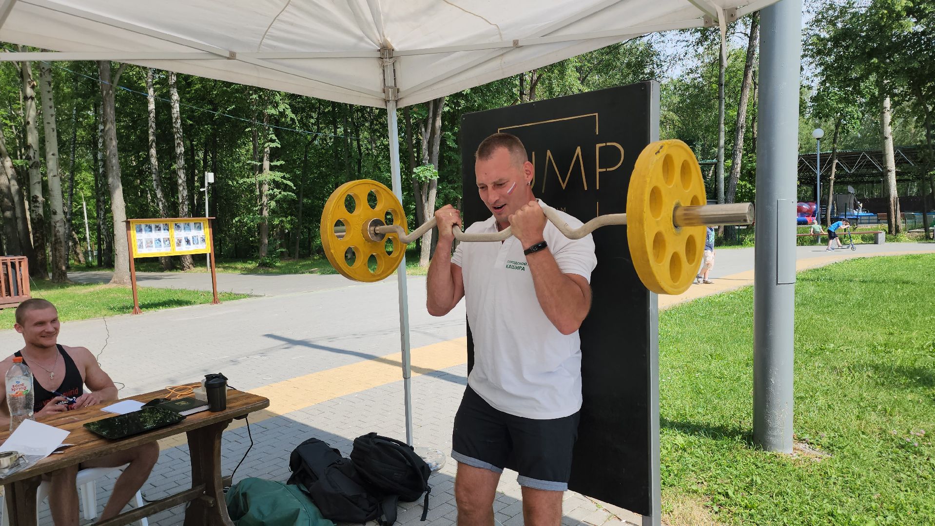 кашира, городской парк, день россии, соревнования, армрестлинг, строгий подъем на бицепс, спорт, фитнес,