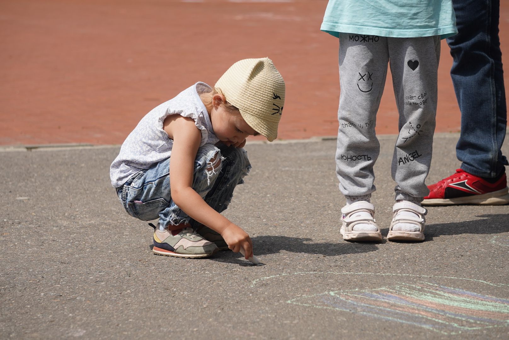 Павловский Посад, Городской округ Павловский Посад, День России, Дети, Рисунки, Мелки,