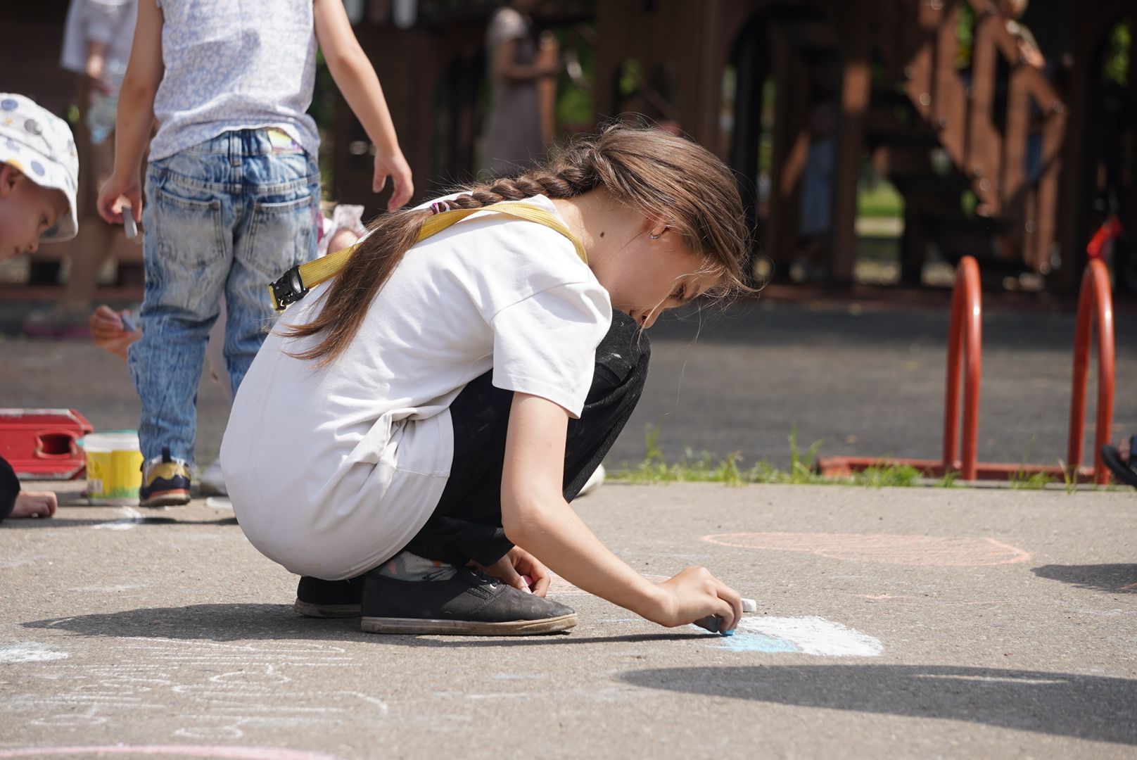 Павловский Посад, Городской округ Павловский Посад, День России, Дети, Рисунки, Мелки,