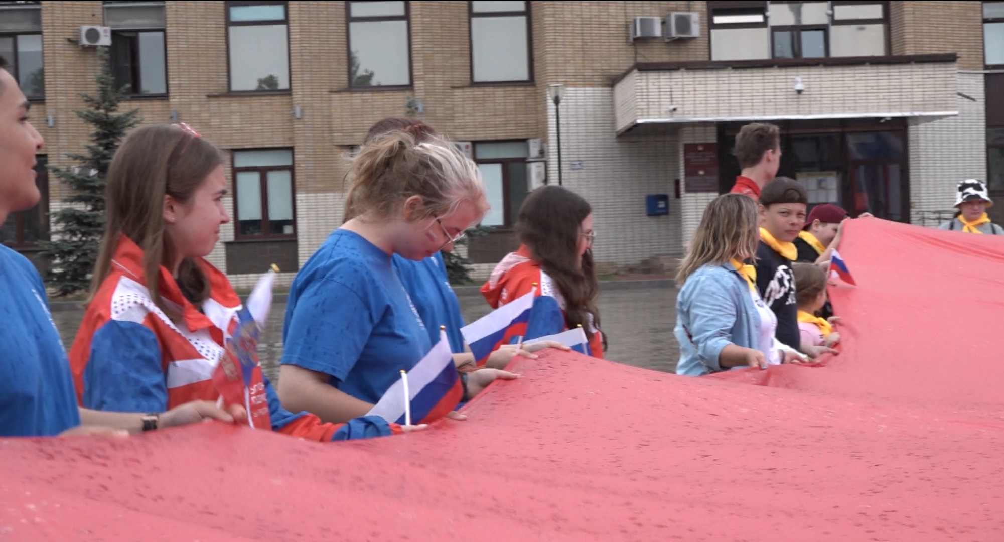 Российский триколлор, Акция в День России, Домодедово,