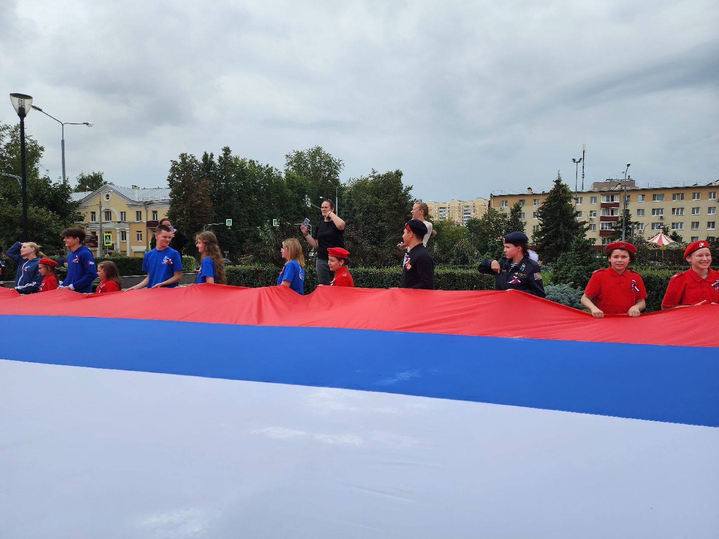 Российский триколлор, Акция в День России, Домодедово,