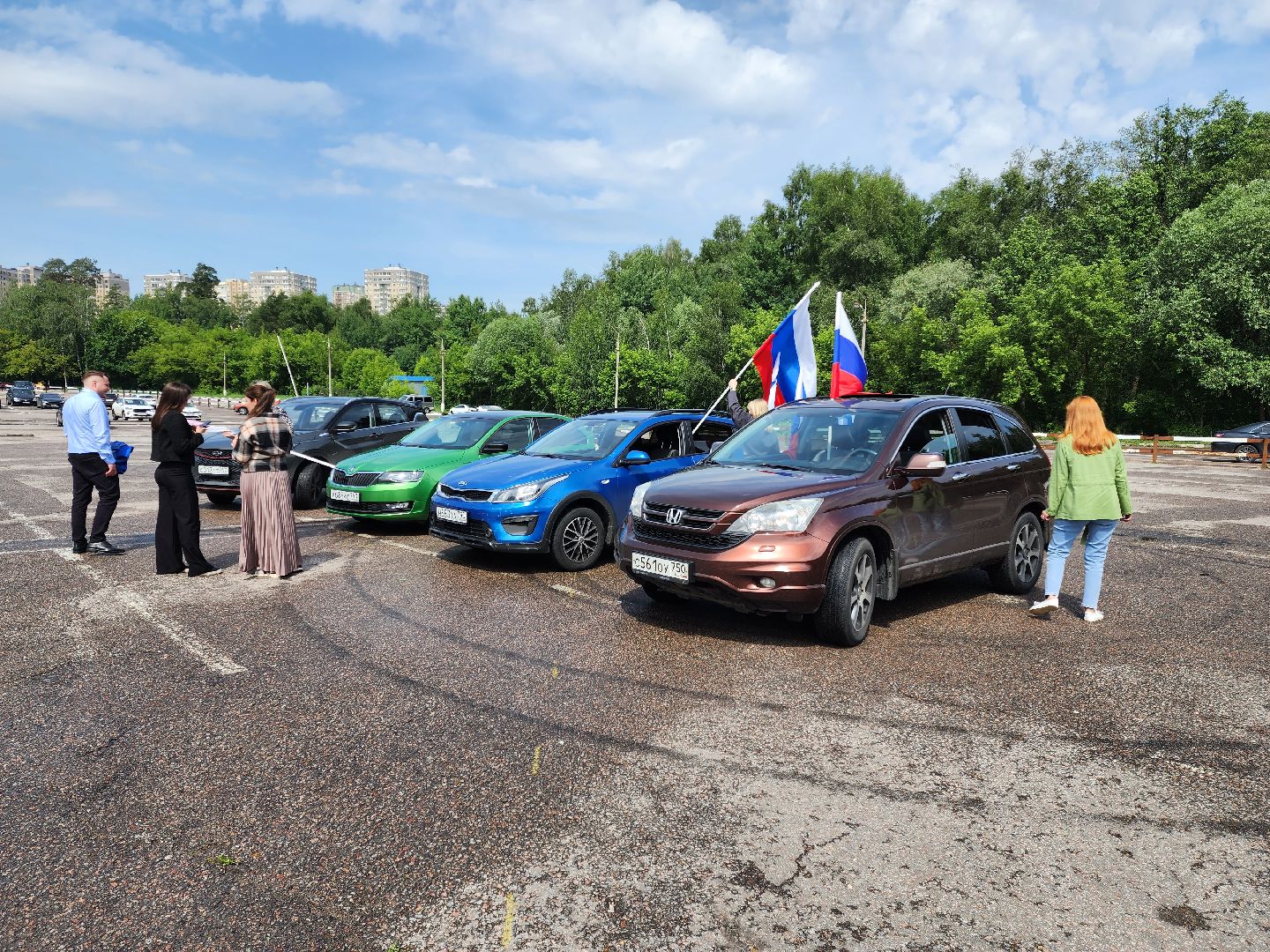 раменское, общество, день россии, автопробег с государственными флагами,
