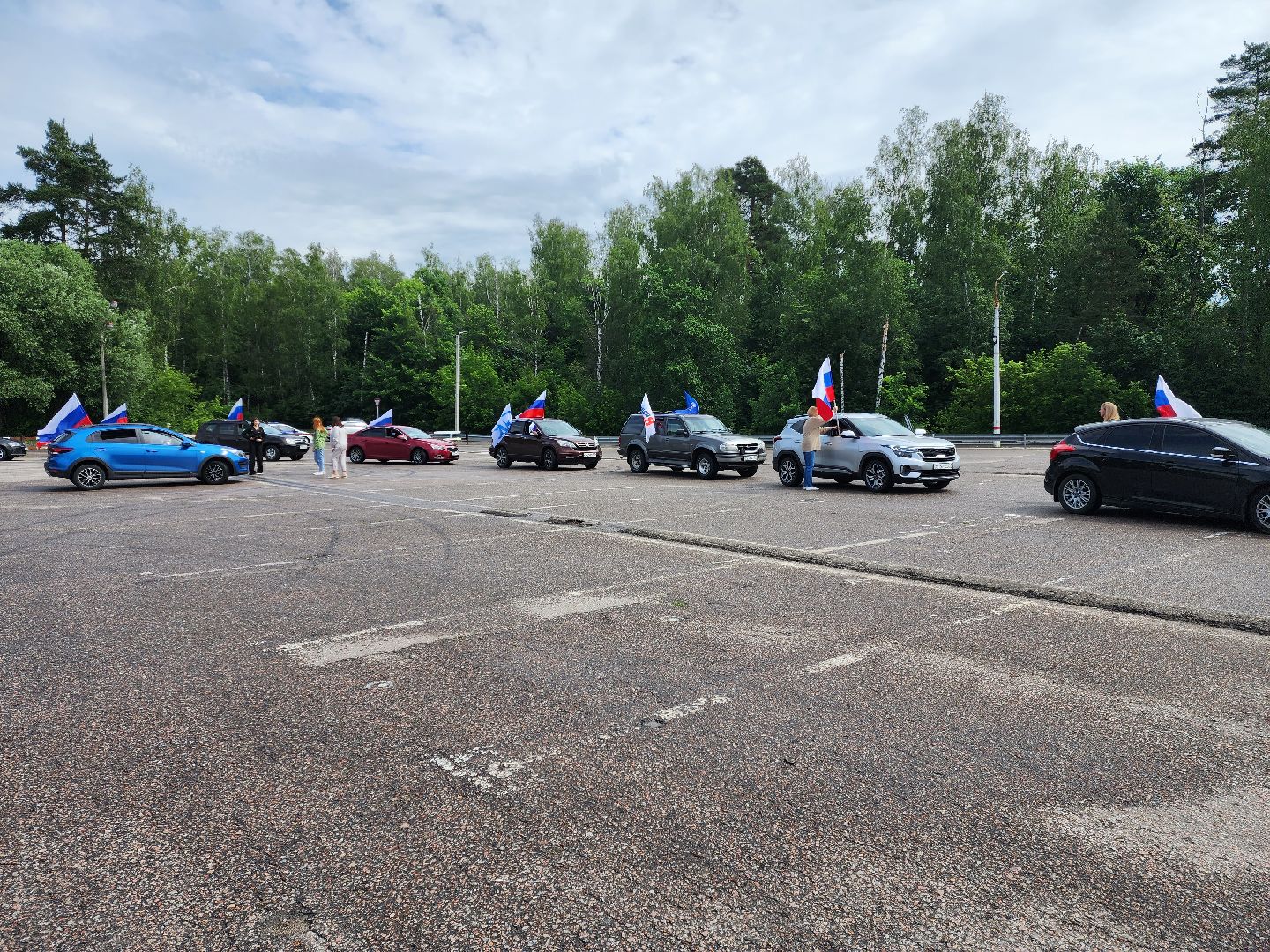 раменское, общество, день россии, автопробег с государственными флагами,