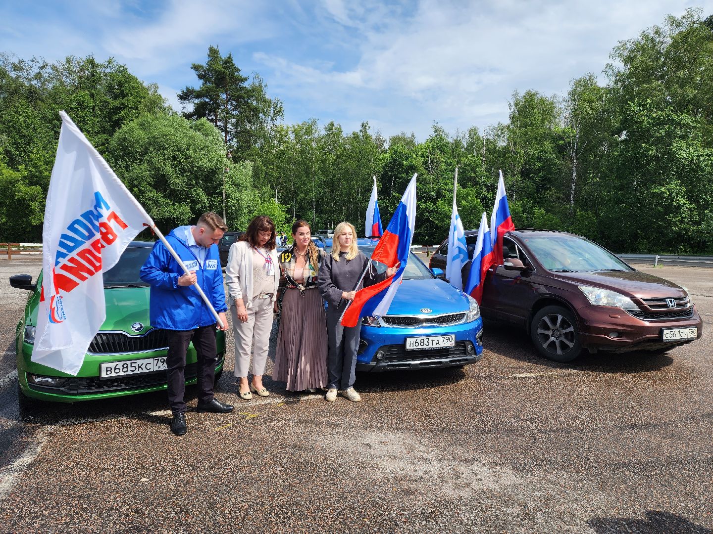 раменское, общество, день россии, автопробег с государственными флагами,
