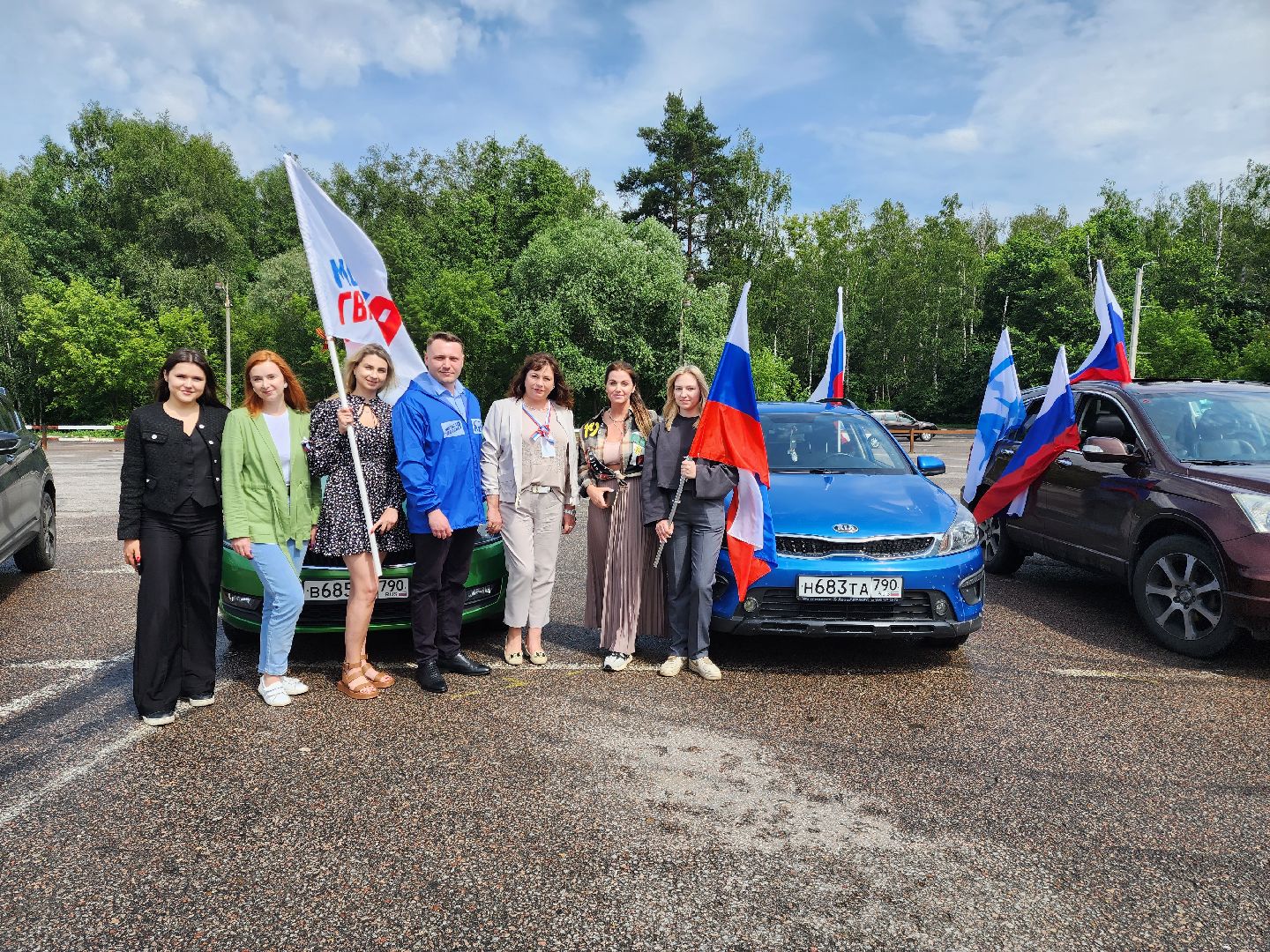 раменское, общество, день россии, автопробег с государственными флагами,