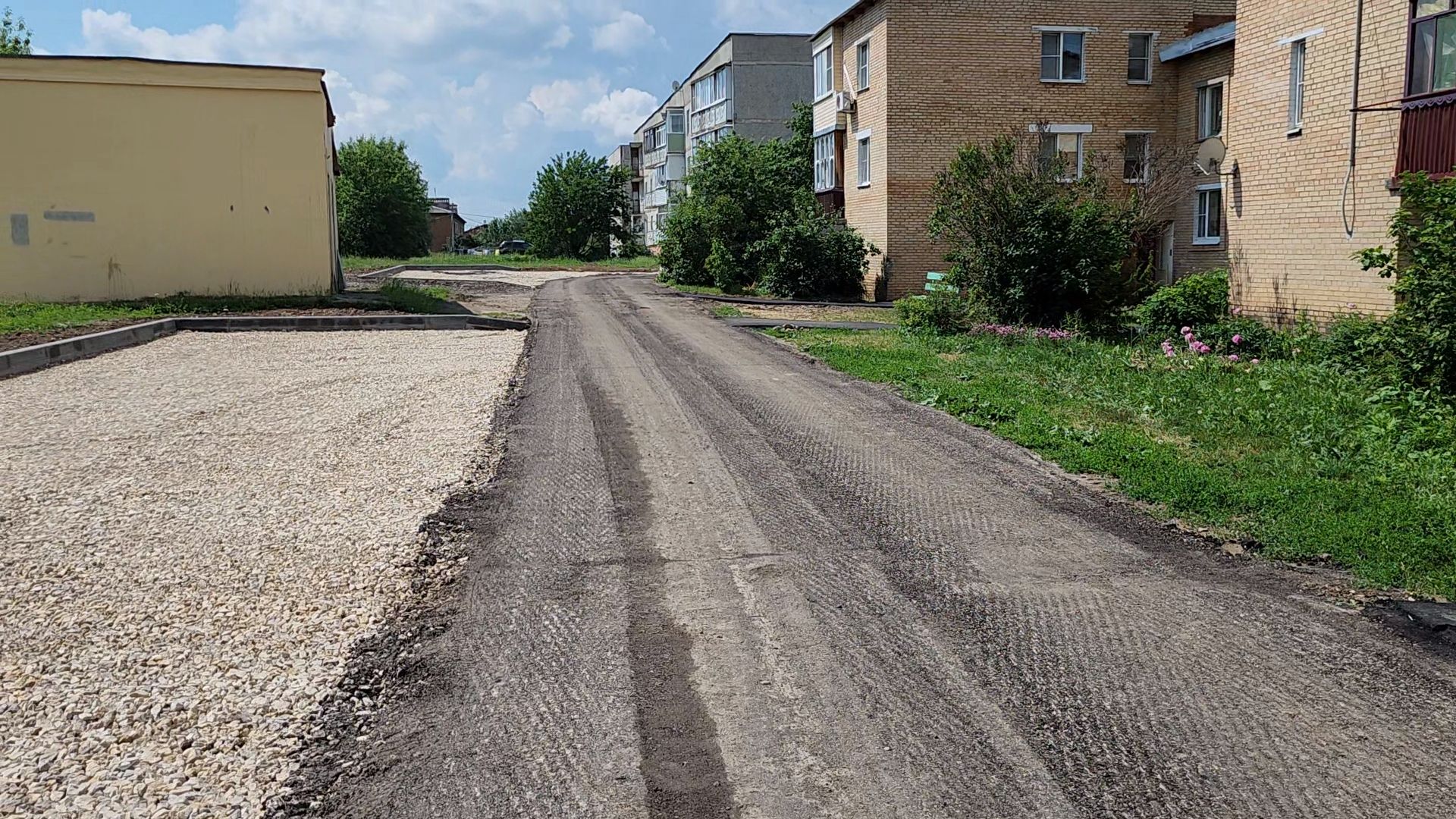 Луховицы, благоустройство двора,