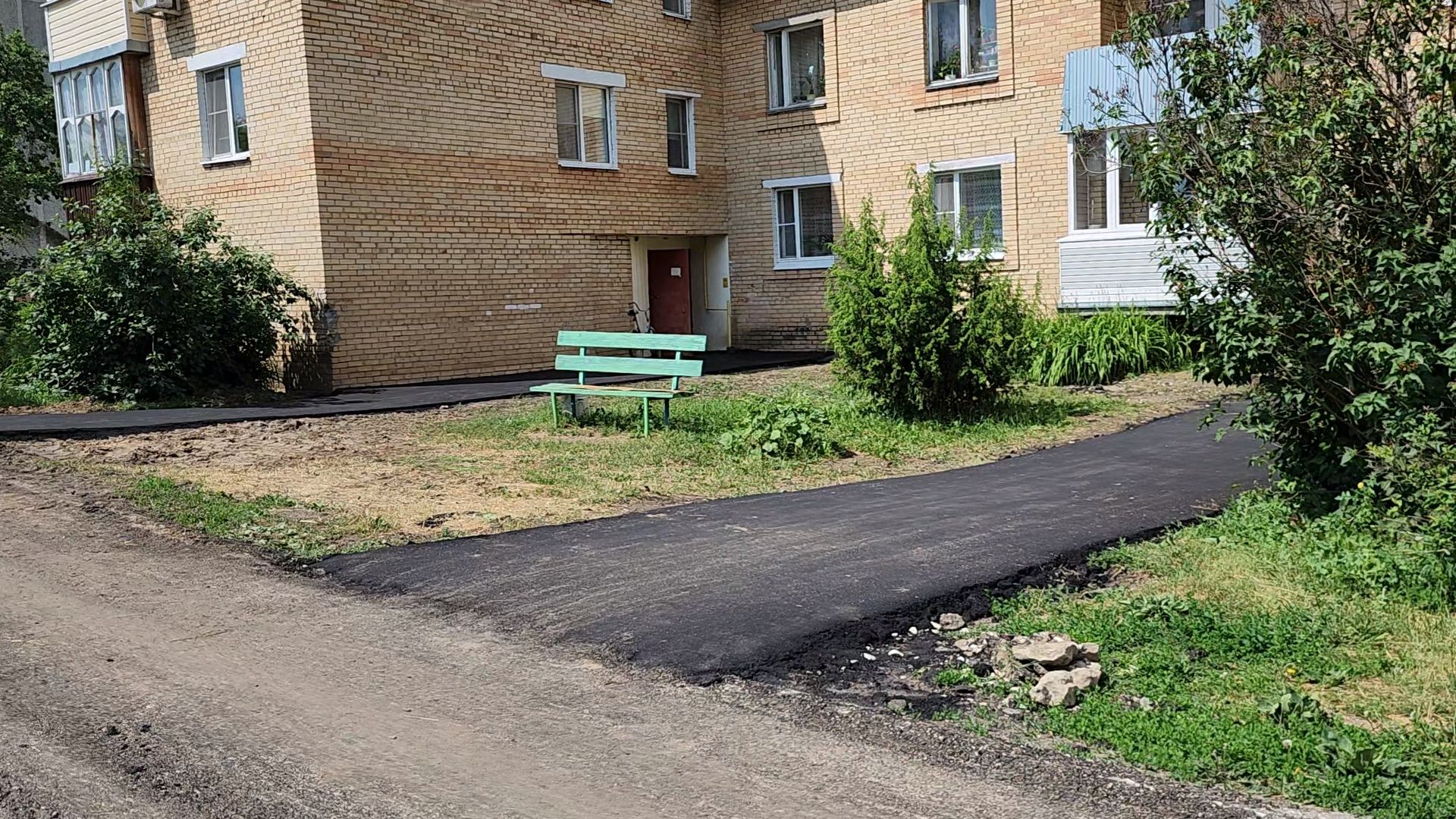 Луховицы, благоустройство двора,