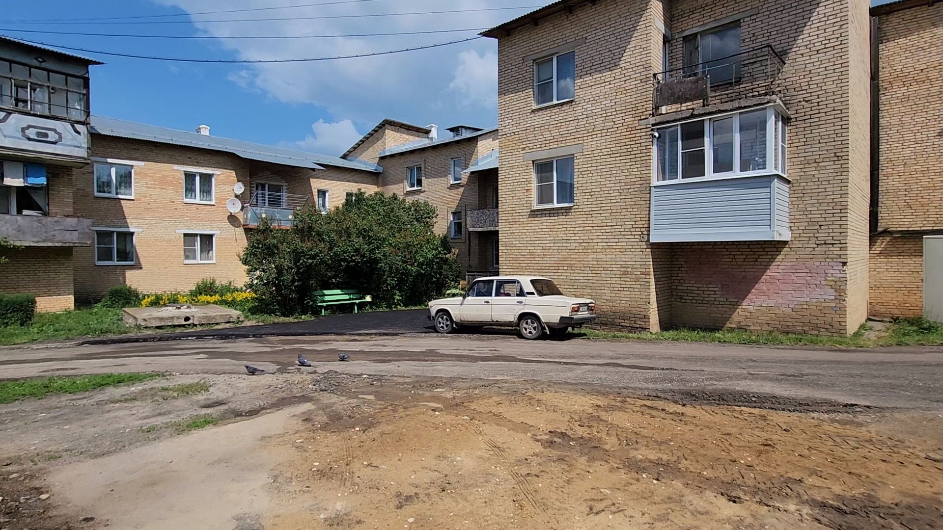 Луховицы, благоустройство двора,