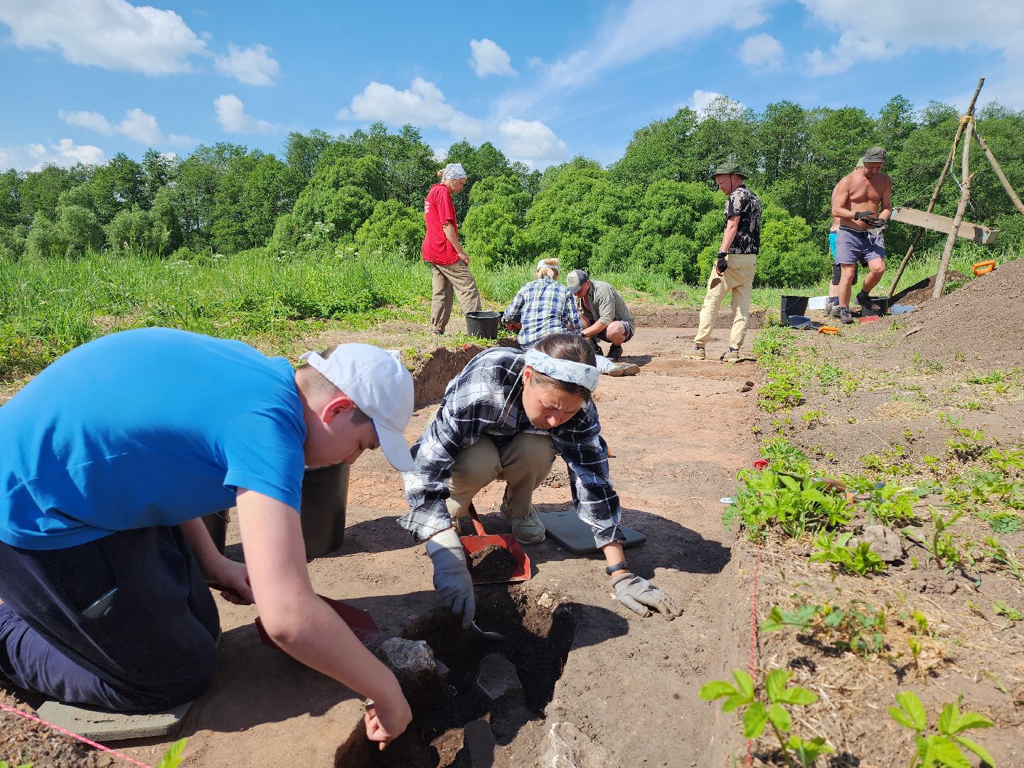 серпухов, подмосковье, зиброво, археологи, раскопки, дети,