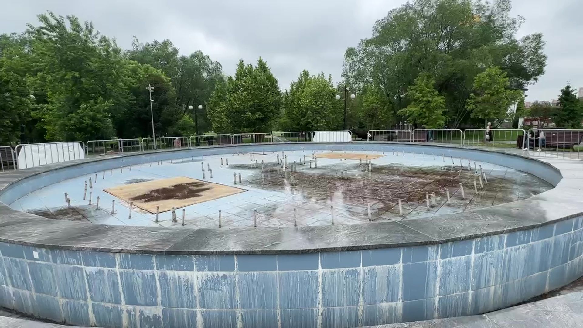 Реутов, парк, фонтан, реконструкция,вода,