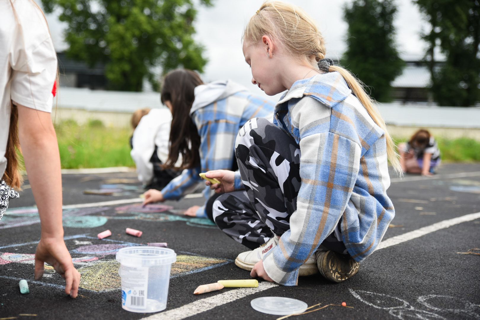 Бронницы, Космос, Гимназия имени Пушкина, Рисунок на асфальте, Умные каникулы,