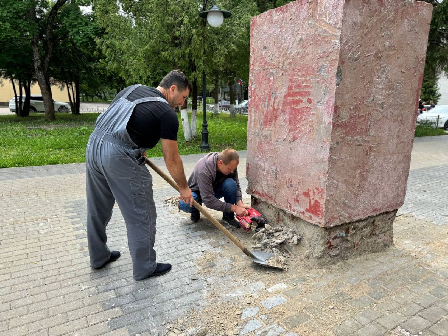 монумент, ремонт, ленин, восход,