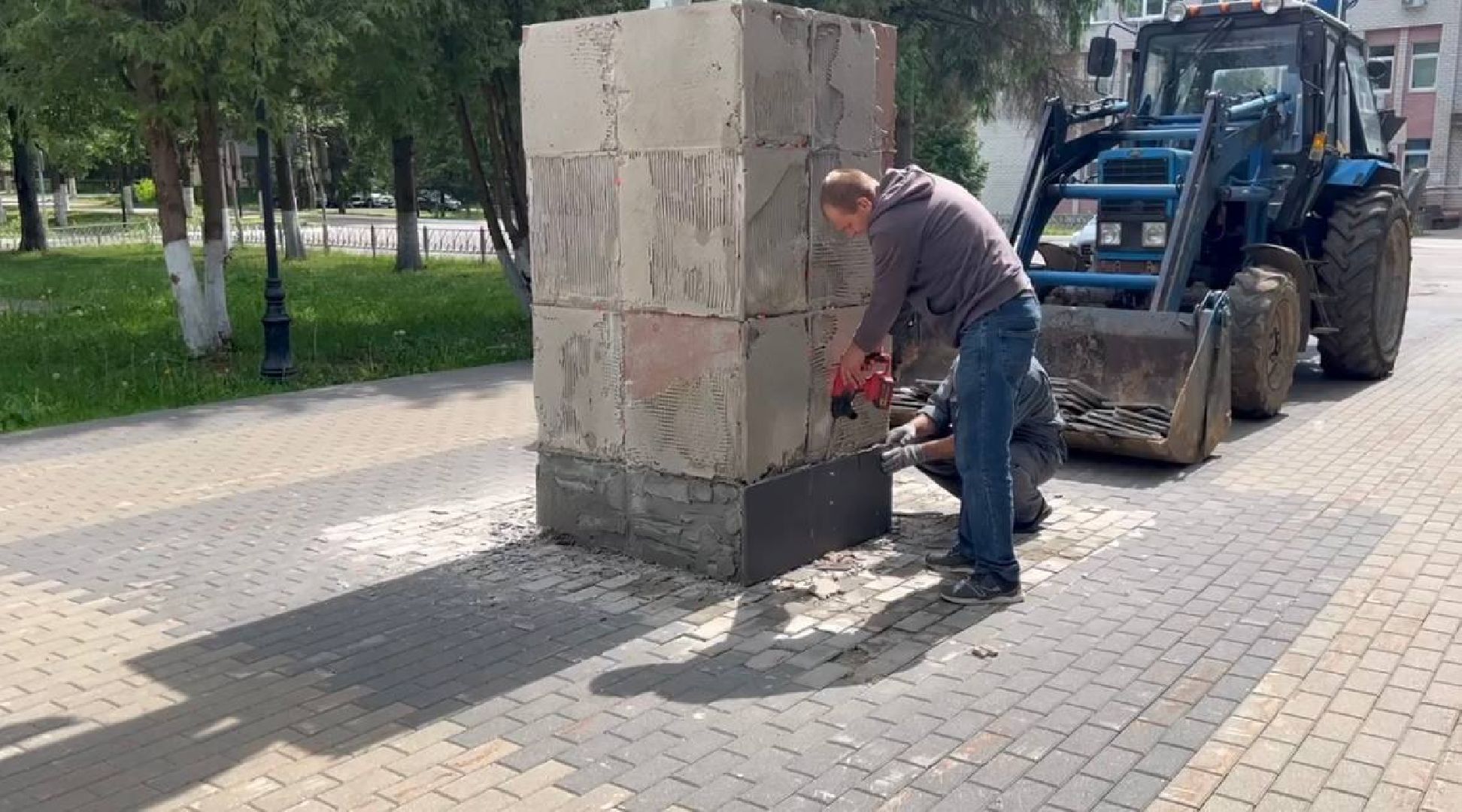 монумент, ремонт, ленин, восход,