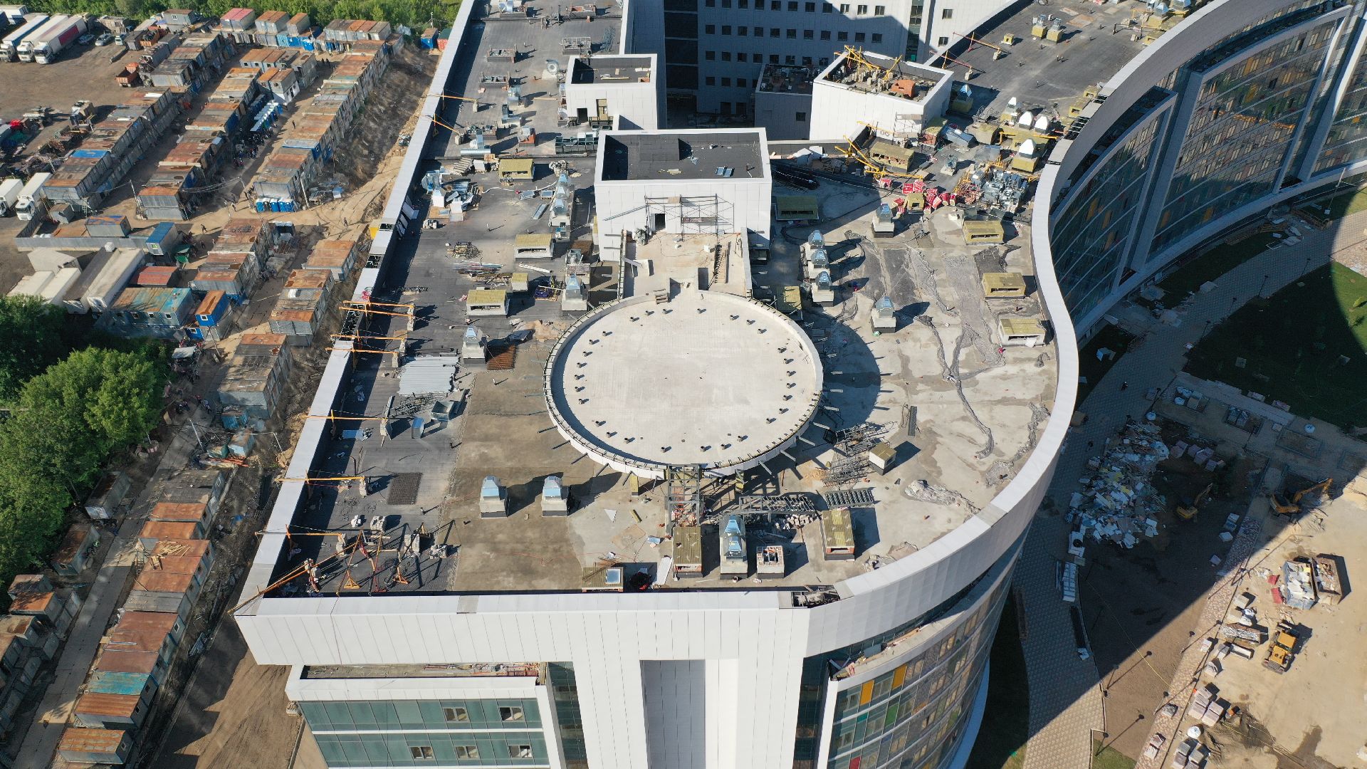 видео с коптера, больница, красногорск,