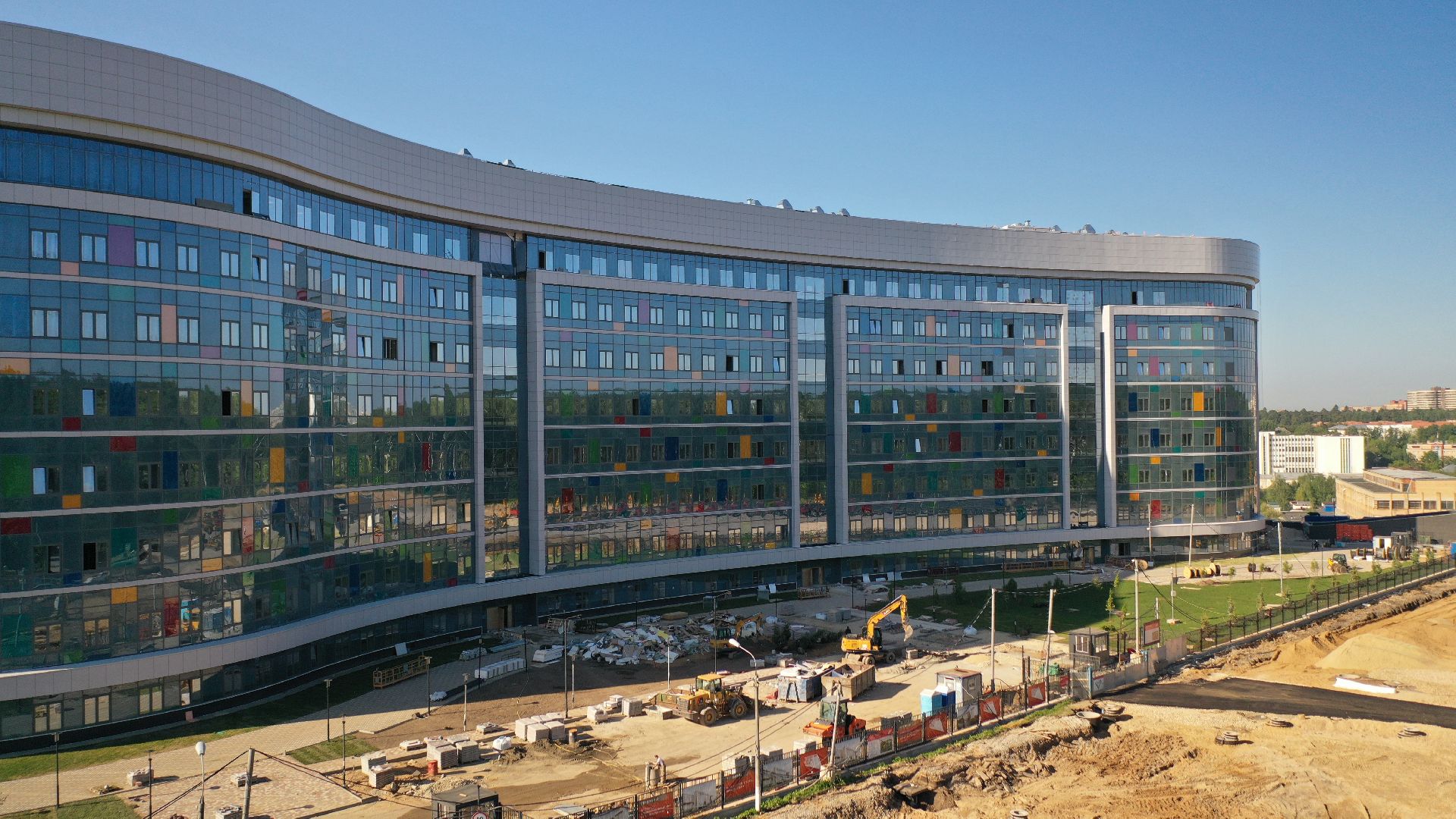 видео с коптера, больница, красногорск,