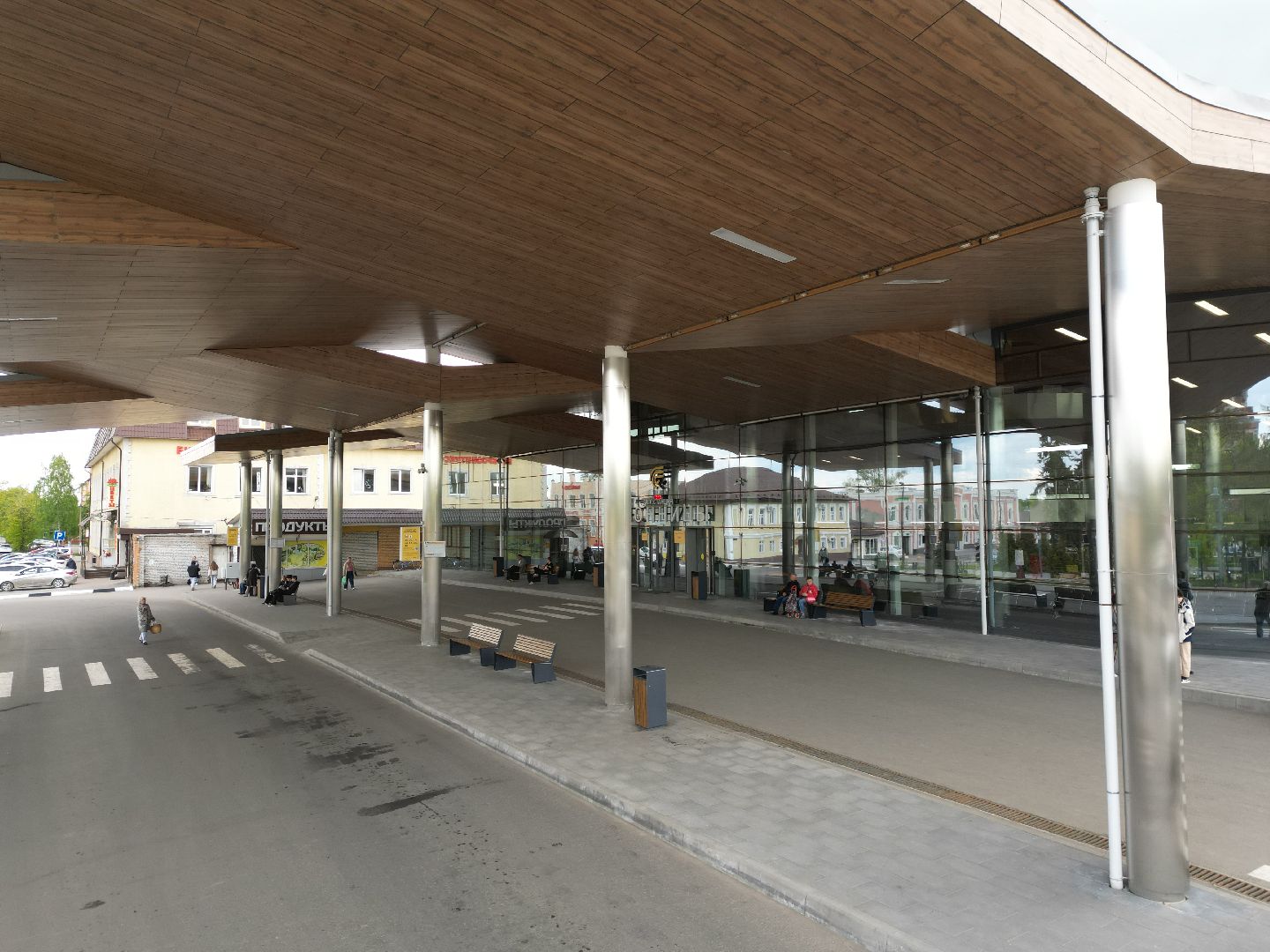 видео с коптера, бронницы, автовокзал,