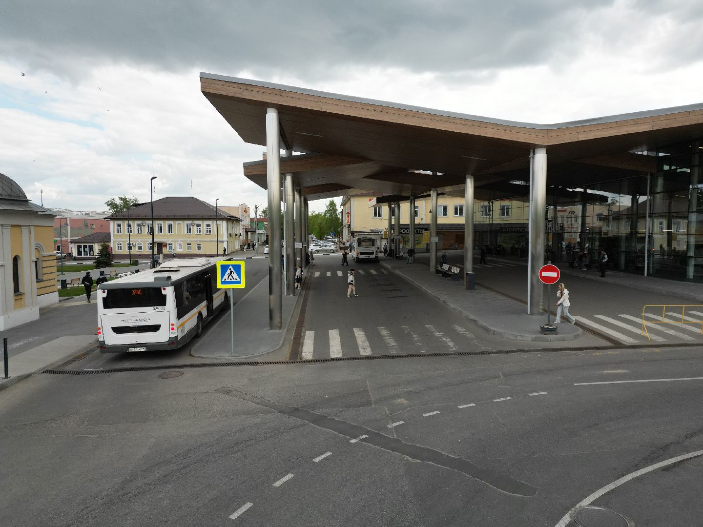 видео с коптера, бронницы, автовокзал,