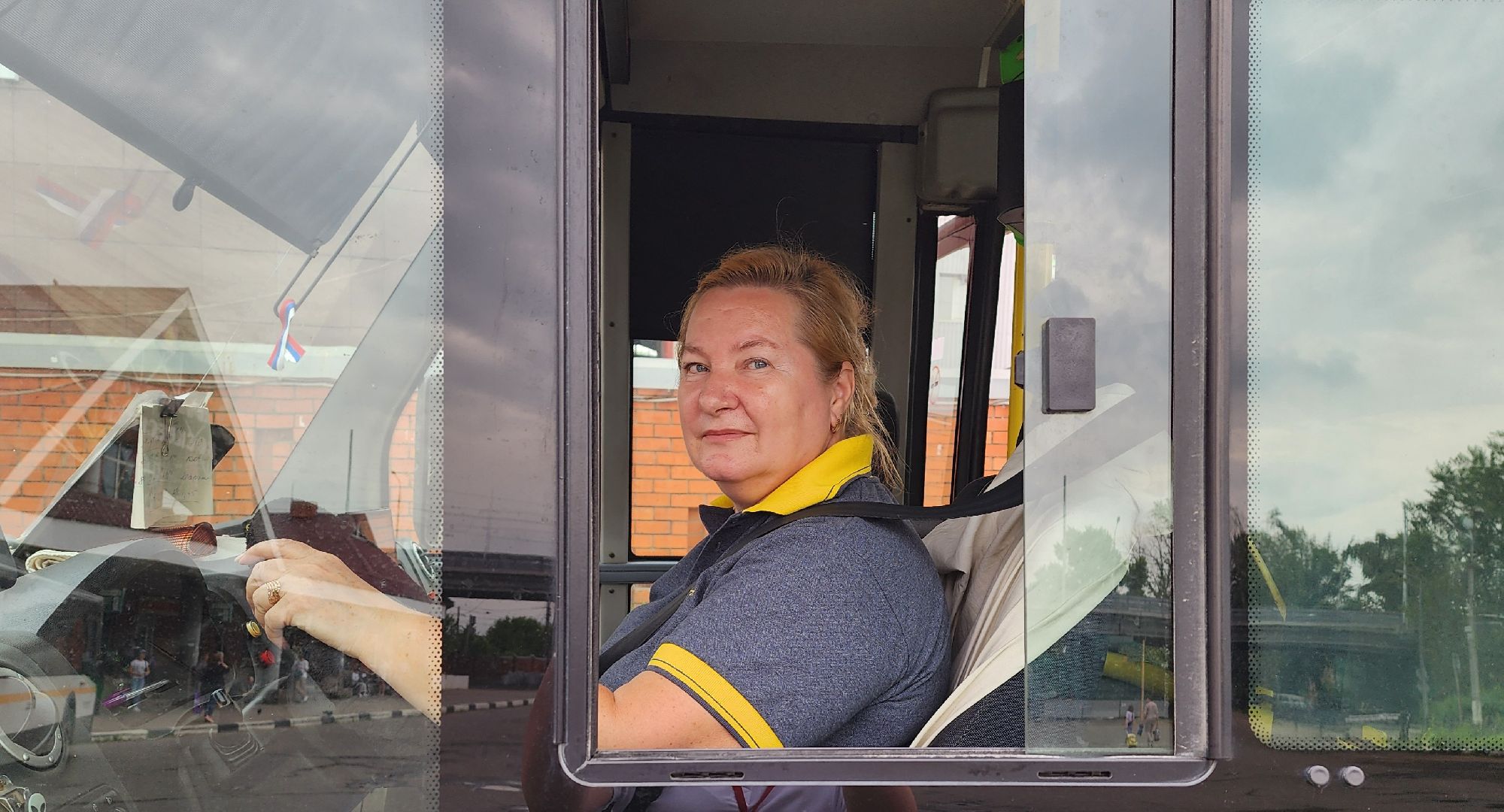 воскресенск, люди, женщина-водитель, мострансавто,