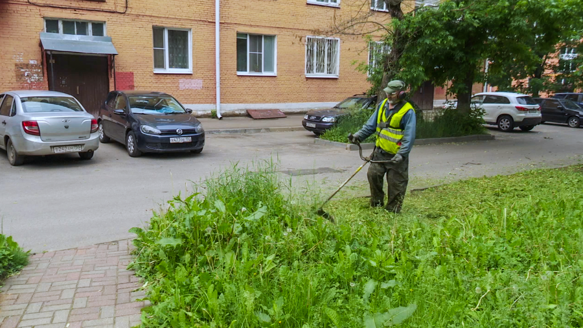Клин, общество, ЖКХ, покос травы,