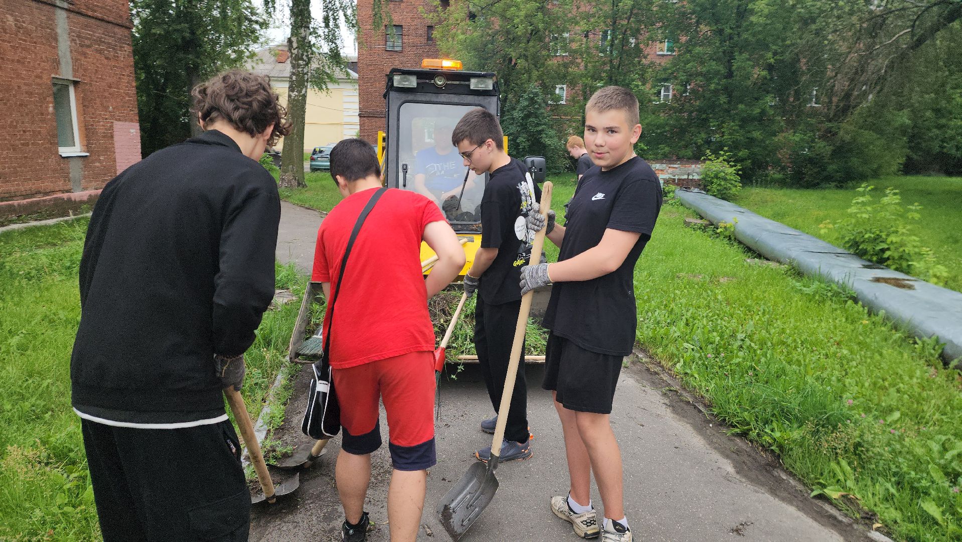 шатура, жкх и благоустройство, жкх подмосковье, школьные бригады, работа,
