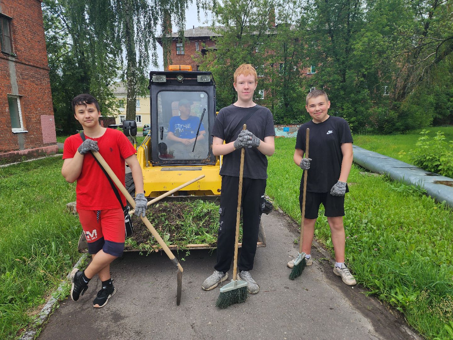 шатура, жкх и благоустройство, жкх подмосковье, школьные бригады, работа,
